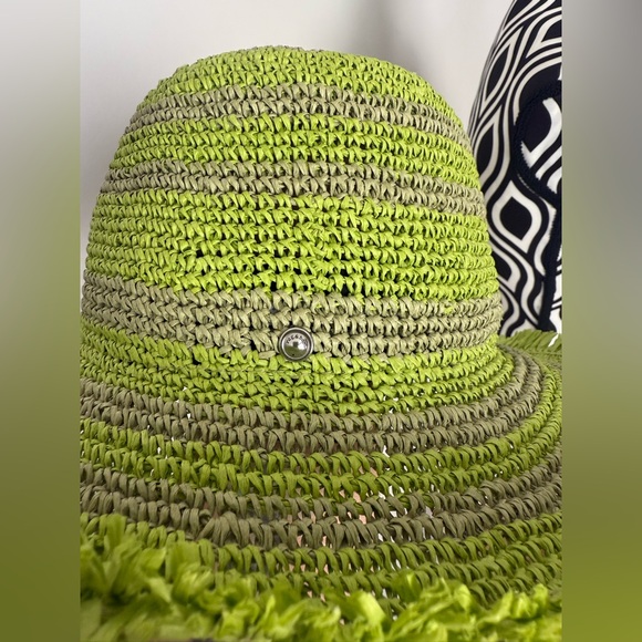 NWT rag & bone Frills Rollable Bucket Hat in Lime/Citron Green Size S/M - Picture 7 of 15